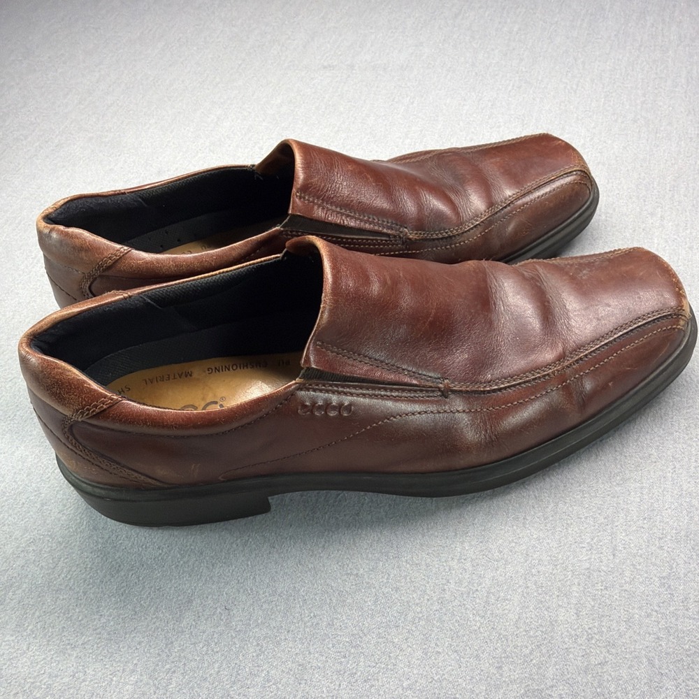 ECCO Helsinki 2 Mens Dress Oxford Brown Slip On Shoe Mens Size 15